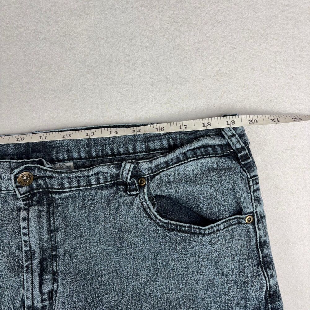Diane Gilman High Rise Slim Straight Jeans Women's 18W Plus Blue Preppy Retro - Picture 4 of 8